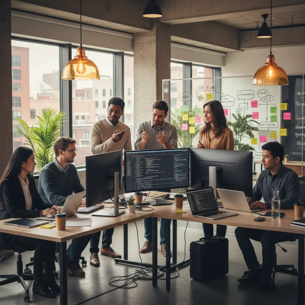 Team working together